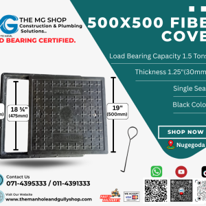 500x500 Fiber Manhole Cover - Single Seal